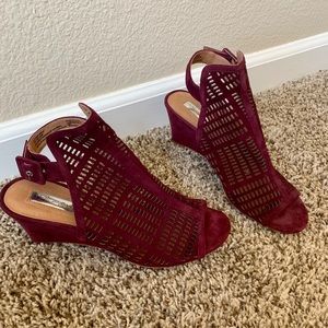 Halogen Suede Leather Wedge.